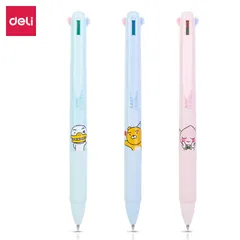 Bút Bi Bấm 4 Màu Deli S170 - Bút 0.7mm Tiện Lợi, Ngòi Đen Đỏ Xanh Dương Xanh Lá, Văn Phòng Phẩm Chất Lượng Cao