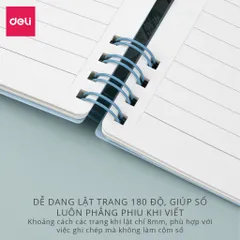 Sổ Tay Ghi Chép Deli A5 B5 Pastel 24202/24203 - Sổ Gáy Xoắn Chất Lượng, Phù Hợp Cho Tất Cả Mọi Đối Tượng
