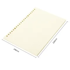 Lõi giấy thay thế sổ A5 B5 Deli - Kẻ ngang, ô vuông NA560/NB560, 60 trang cho văn phòng và học tập