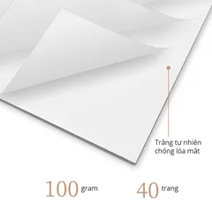 Sổ Phác Thảo Lò Xo Kép Deli 100gsm 40 Trang A4/B5 - Ghi Chép, Vẽ Mỹ Thuật, Phác Thảo Sáng Tạo