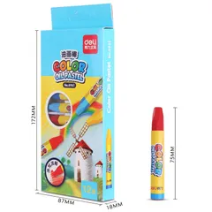 Bút Sáp Dầu Học Sinh Deli 6961/6962/6963/6964 - Màu Sắc Tươi Sáng, Khó Tẩy, Lâu Phai, Đồ Dùng Học Tập Sáng Tạo Cho Bé