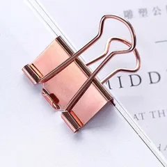 Bộ phụ kiện kẹp giấy Deli mạ vàng hồng 78553 - Đa chức năng kẹp tài liệu văn phòng sang trọng, phong cách quý phái.