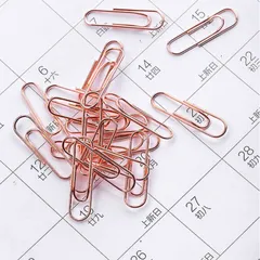 Bộ phụ kiện kẹp giấy Deli mạ vàng hồng 78553 - Đa chức năng kẹp tài liệu văn phòng sang trọng, phong cách quý phái.