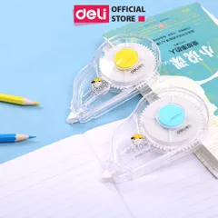 Bút Xóa Băng Deli 8180 - Băng Xóa Dài 30m, Che Phủ Tốt, Sử Dụng Lâu Dài, Màu Xanh Và Vàng - Dụng Cụ Học Tập Văn Phòng
