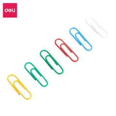 Ghim Vòng Màu #3 29mm Deli E0024 - Kẹp Giấy Chất Liệu Thép Cao Cấp, Hộp 100 Cái, Màu Sắc Nổi Bật, Bền Bỉ