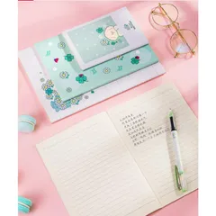 Combo 3 Cuốn Sổ Tay Ghi Chép Khâu Gáy 40 Trang Deli FTZ03-01 - Sổ Văn Phòng Thời Trang, Thiết Kế Trẻ Trung, Đầy Màu Sắc
