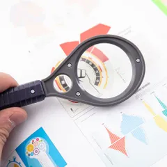 Kính Lúp Phóng To Gấp 3 Deli E9092/E9091 - Thiết Kế Gọn Nhẹ, Độ Phóng Đại 3-6 Lần, Phù Hợp Quan Sát Chi Tiết
