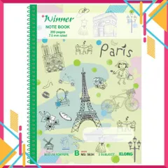 Vở Klong B5 Lò Xo Winner 563H - Vở Kẻ Ngang Chất Giấy Mịn, Thiết Kế Trẻ Trung, Dễ Dàng Ghi Chép, Học Tập