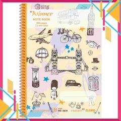 Vở Klong B5 Lò Xo Winner 563H - Vở Kẻ Ngang Chất Giấy Mịn, Thiết Kế Trẻ Trung, Dễ Dàng Ghi Chép, Học Tập