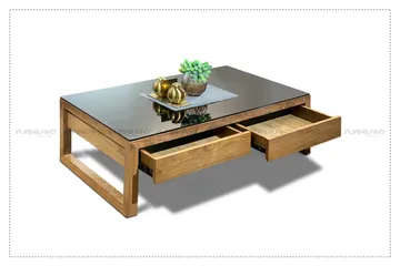Bàn trà mặt kính cường lực Galaxy Asahi Nhật Bản - Thiết kế tối giản, phong cách hiện đại cho không gian phòng khách nhỏ gọn