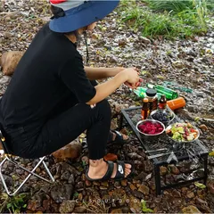 Bàn Xếp Cắm Trại Gấp Gọn Bằng Sắt - Đồ Dùng Dã Ngoại Thiết Kế Tiện Dụng, Chắc Chắn Cho Chuyến Đi Ấm Áp