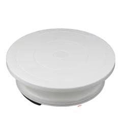 Bàn Xoay Nhựa 28cm Trang Trí Bánh Kem, Bánh Sinh Nhật - Dụng Cụ Làm Bánh Chuyên Nghiệp, Phụ Kiện Nhà Bếp Thông Minh