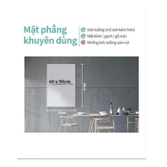 Bảng Từ Trắng Không Viền 600x900mm Deli 8716 - Tiện Lợi, Có Thể Cắt, Dễ Dàng Gấp Gọn, Bám Dính Tốt Cho Tủ Lạnh Và Bảng Trắng