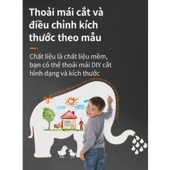 Bảng Từ Trắng Không Viền 600x900mm Deli 8716 - Tiện Lợi, Có Thể Cắt, Dễ Dàng Gấp Gọn, Bám Dính Tốt Cho Tủ Lạnh Và Bảng Trắng