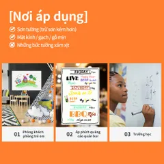 Bảng Từ Trắng Không Viền Deli 50007/50008 - Tiện Lợi, Có Thể Cắt Rời, Bám Dính Mọi Bề Mặt, Đồ Dùng Học Tập Thiết Thực