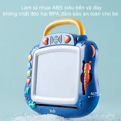 Bảng Vẽ Tự Xóa Có Máy Phát Nhạc KUB Cho Bé - Đồ Dùng Học Tập Thú Vị Giúp Bé Vừa Học Vừa Chơi, Khuyến Khích Sáng Tạo