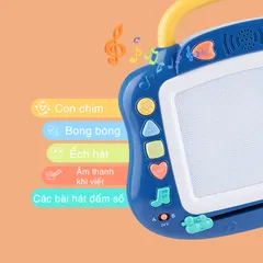 Bảng Vẽ Tự Xóa Có Máy Phát Nhạc KUB Cho Bé - Đồ Dùng Học Tập Thú Vị Giúp Bé Vừa Học Vừa Chơi, Khuyến Khích Sáng Tạo