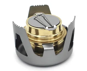 Bếp Cồn Mini Di Động Hợp Kim Nhôm Siêu Nhẹ - Lý Tưởng Để Cắm Trại, Dã Ngoại, Chế Biến Món Ăn Ngoài Trời