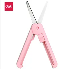Bộ 5 Đồ Dùng Học Tập Deli - Hộp Bút, Thước Dây, Sổ Tay, Kéo Gấp, Bút 4 Màu Cho Bé - Vật Dụng Học Tập Tiện Lợi