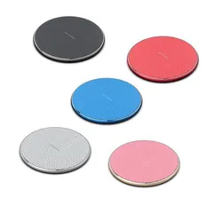 Bộ Sạc Không Dây Qi 10W Hợp Kim Nhôm Thời Trang - Sạc Nhanh Tương Thích Mọi Thiết Bị Điện Thoại, Thiết Kế Gọn Nhẹ, Nhiều Màu Sắc