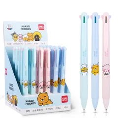 Bút Bi Bấm 4 Màu Deli S170 - Bút 0.7mm Tiện Lợi, Ngòi Đen Đỏ Xanh Dương Xanh Lá, Văn Phòng Phẩm Chất Lượng Cao