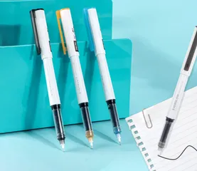 Bộ 6 Bút Bi Nước Mực Gel 0.5mm Nắp Đậy Vỏ Nhiều Màu Deli S867 - Viết Mượt Mà, Phù Hợp Cho Văn Phòng và Học Tập