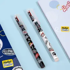 Bút bi gel đen Deli S876 - Đầu 0.5mm, Viết Mượt Mà, Thiết Kế Thời Trang, Đa Dụng Cho Công Việc và Học Tập