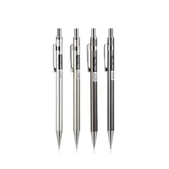 Bút Chì Kim Học Sinh Deli Kèm Đầu Tẩy S001/S002 - Bút Kim Loại Đánh Bóng Chống Gỉ Nét 0.5mm & 0.7mm, Tiện Dụng Cho Học Sinh