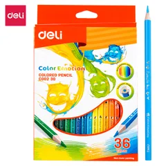 Bút Chì Màu Học Sinh 3 Cạnh Deli - 12/18/24/36 Màu Sắc Tươi Sáng, Dễ Cầm Nắm, Hỗ Trợ Sáng Tạo Cho Trẻ Em