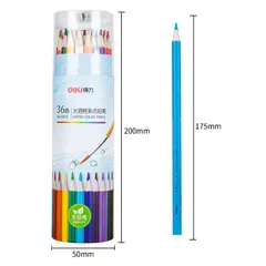 Bút Chì Màu Nước Deli Dạng Cốc 68129/68130 - Chất Lượng Cao, Màu Sắc Tươi Sáng, Dễ Dàng Tán Trên Giấy
