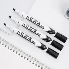 Bút Dạ Bảng Deli Hộp 12 Chiếc EU00130/EU00630 - Bút Viết Màu Xanh Đen Đỏ Chất Liệu PP, An Toàn Không Độc Hại, Tiện Dụng Cho Dùng Hàng Ngày