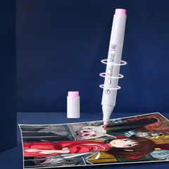 Bút Lông Màu Hai Đầu Marker Baoke MP2925 - Bút Vẽ Tô Màu An Toàn, Thiết Kế Đẹp Cho Nghệ Sĩ Và Học Sinh, Bộ 12-24 Màu Sắc Tươi Sáng