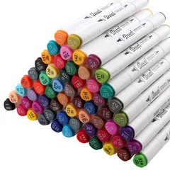 Bút màu marker 2 đầu chuyên nghiệp Baoke MP 2924 - Bút vẽ đa năng cho nghệ sĩ và người mới bắt đầu - Màu sắc tươi sáng, chất lượng cao