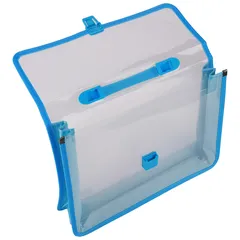 Cặp học sinh 2 ngăn Deli EB50232/EB50242 - Nhựa PP trong suốt, thiết kế tiện dụng, kích thước A4, màu xanh hồng, đồ dùng học tập lý tưởng.