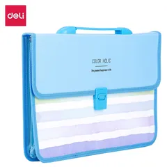 Cặp Học Sinh Hoạt Hình Deli - Nhựa PP Nhập Khẩu Hàn Quốc Dễ Thương Cho Trẻ Em, Kích Thước 335x240x35mm, Bền Bỉ Và Thẩm Mỹ