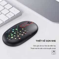 Chuột Không Dây Havit MS64GT - Thiết Kế Ergonomic, 3 Chế Độ DPI, Màu Sắc Năng Động, Phạm Vi 10m, Phù Hợp Cho Game Thủ và Làm Việc Tại Nhà