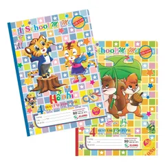 Combo 10 quyển vở 4 ô ly 80 trang chất lượng cao, giấy trơn mịn, bìa đa sắc, bền đẹp thích hợp cho học sinh và sinh viên