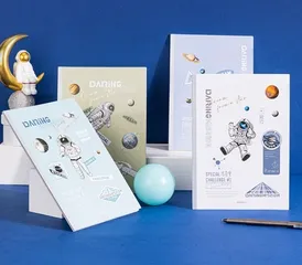 Combo 2 Sổ Ghi Chép Hình Phi Hành Gia Deli 40 Trang Kẻ Ngang WB540 - Đồ Dùng Học Tập Chất Lượng Cao, Ghi Chép Sáng Tạo
