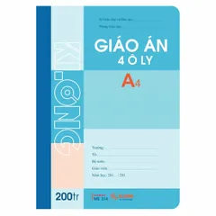 Combo 5 Quyển Vở Giáo Án Ô Ly 200 Trang MS 314 (N5) - Giấy In Offset Chất Lượng, Bìa Đa Màu Sắc, Dùng Cho Học Sinh, Giáo Viên