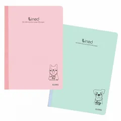 Combo 5 Vở Kẻ Ngang Klong Lined 120 Trang Chất Lượng Cao, Giấy 100g/m2, Thân Thiện Với Mắt, Nền Pastel Xinh Xắn