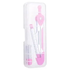 Compa Học Sinh Deli E8616 - Bộ Compa Kim Loại Bền Bỉ Có Nắp Bảo Vệ, Độ Chính Xác Cao, Ideal Cho Học Tập và Vẽ Nghe Nghệ