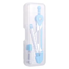 Compa Học Sinh Deli E8616 - Bộ Compa Kim Loại Bền Bỉ Có Nắp Bảo Vệ, Độ Chính Xác Cao, Ideal Cho Học Tập và Vẽ Nghe Nghệ