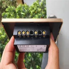 Công Tắc Cảm Ứng Viền Nhôm Zigbee Mặt Kính Phẳng Chữ Nhật - Thiết Bị Thông Minh Điều Khiển Qua Điện Thoại Tuya Smart
