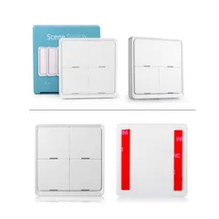 Công Tắc Ngữ Cảnh Dán Tường Thông Minh 4 Nút Tuya Zigbee - Điều Khiển Thiết Bị Từ Xa - Phụ Kiện Nhà Thông Minh Tiện Lợi