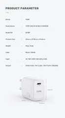Củ sạc nhanh TOPK B110P 20W PD Type C - Sạc nhanh đa năng cho thiết bị USB-C, bảo vệ an toàn và hiệu quả, nhỏ gọn dễ mang theo