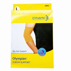 Đai Hỗ Trợ Khuỷu Tay Dynamic Olympian - Giảm Đau, Chất Liệu Co Giãn Thoải Mái, Phù Hợp Cho Thể Thao và Hoạt Động Hằng Ngày
