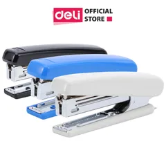 Dập Ghim #10 Deli 15 Trang Kèm Hộp Ghim E0251 - Độ Bền Cao, Thiết Kế Thoải Mái, Dùng Cho Văn Phòng, Học Tập, Đóng Gói Dễ Dàng