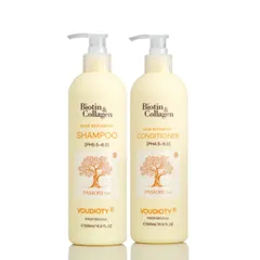 Dầu Gội Xả Suôn Mượt Tóc Biotin & Collagen Vàng - Chăm Sóc Tóc Khô, Phục Hồi Hư Tổn, Giúp Tóc Mềm Mượt, Bóng Đẹp