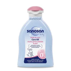 Dầu Mát-Xa Sanosan 200ml Chiết Xuất Olive Hữu Cơ - Dưỡng Ẩm Cho Da Trẻ Sơ Sinh, Không Chứa Cồn Và Paraben