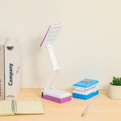 Đèn Bàn Học 12 Bóng LED Chống Cận Thị - Thiết Kế Gọn Nhẹ, Pin Sạc Tiện Dụng, Điều Chỉnh Độ Sáng Tốt Cho Mắt